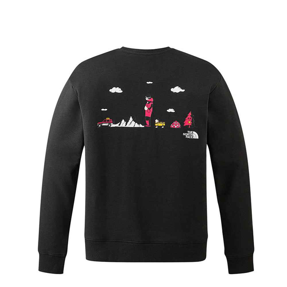 The North Face xOver Uncle Belly - 遠足長袖大學T (黑色)