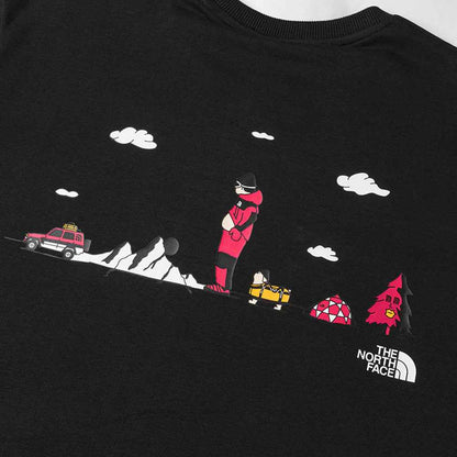The North Face xOver Uncle Belly - 遠足長袖大學T (黑色)