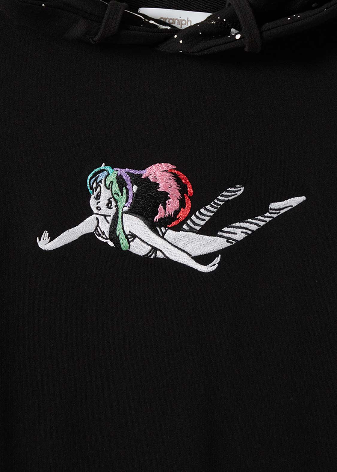 graniph xOver 福星小子 - 夜の散步 寬鬆短袖連帽衫