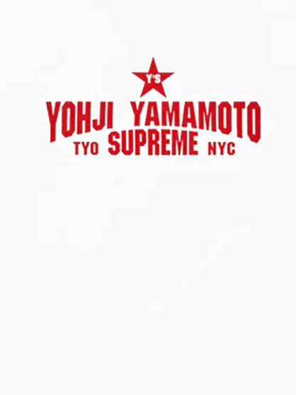 Supreme xOver 山本耀司 - 星星 logo Tee (白色)