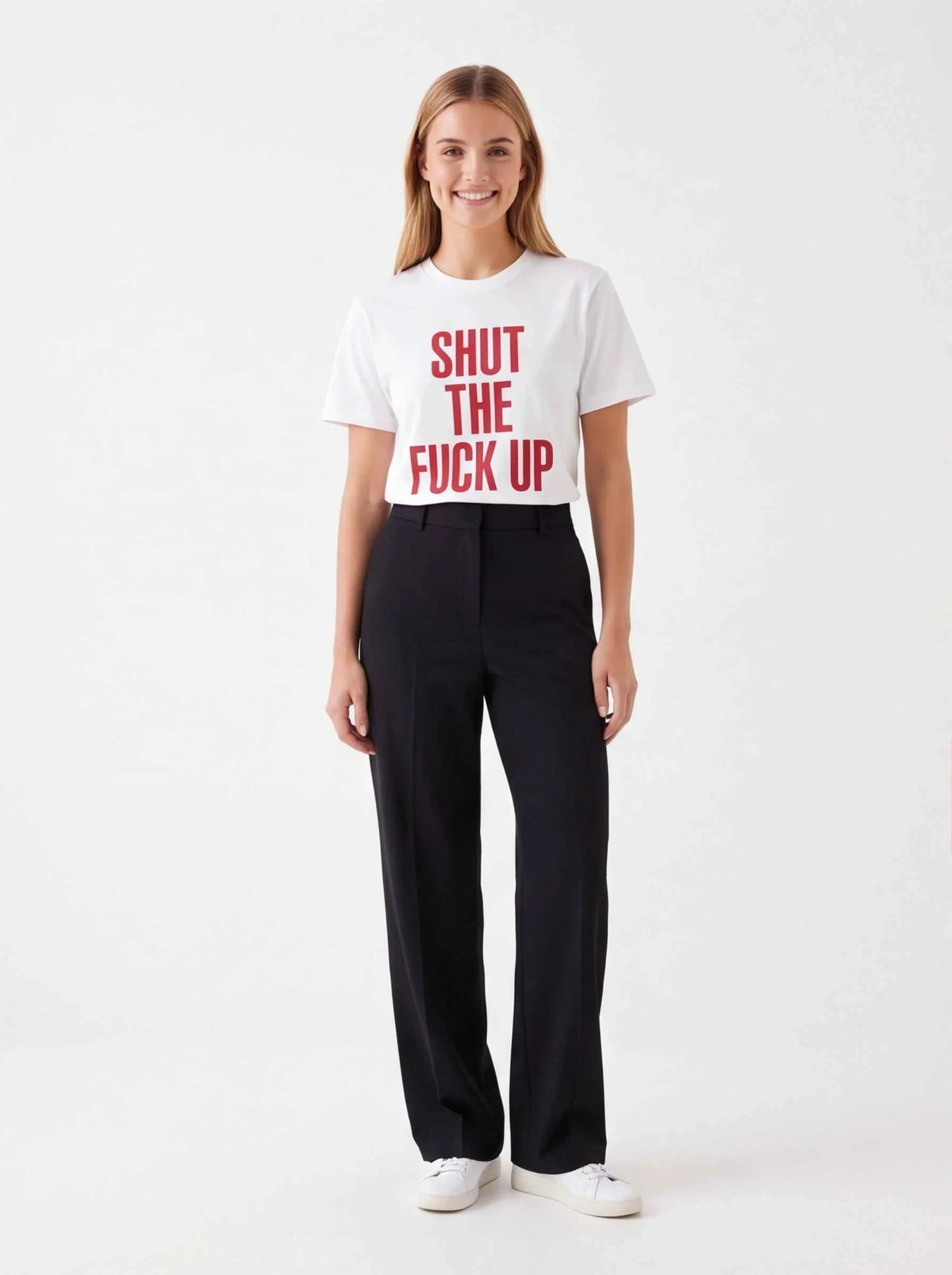 Supreme xOver Number (N)ine - Shut Up Tee (白色)