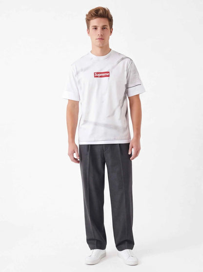 Supreme xOver MM6 Maison Margiela - 假兩件 Tee