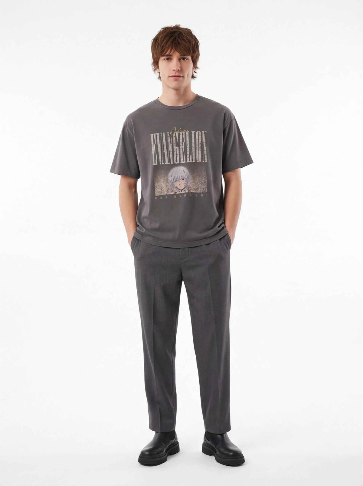 ADRER xOver 新世紀福音戰士 - 綾波麗複古寬鬆Tee