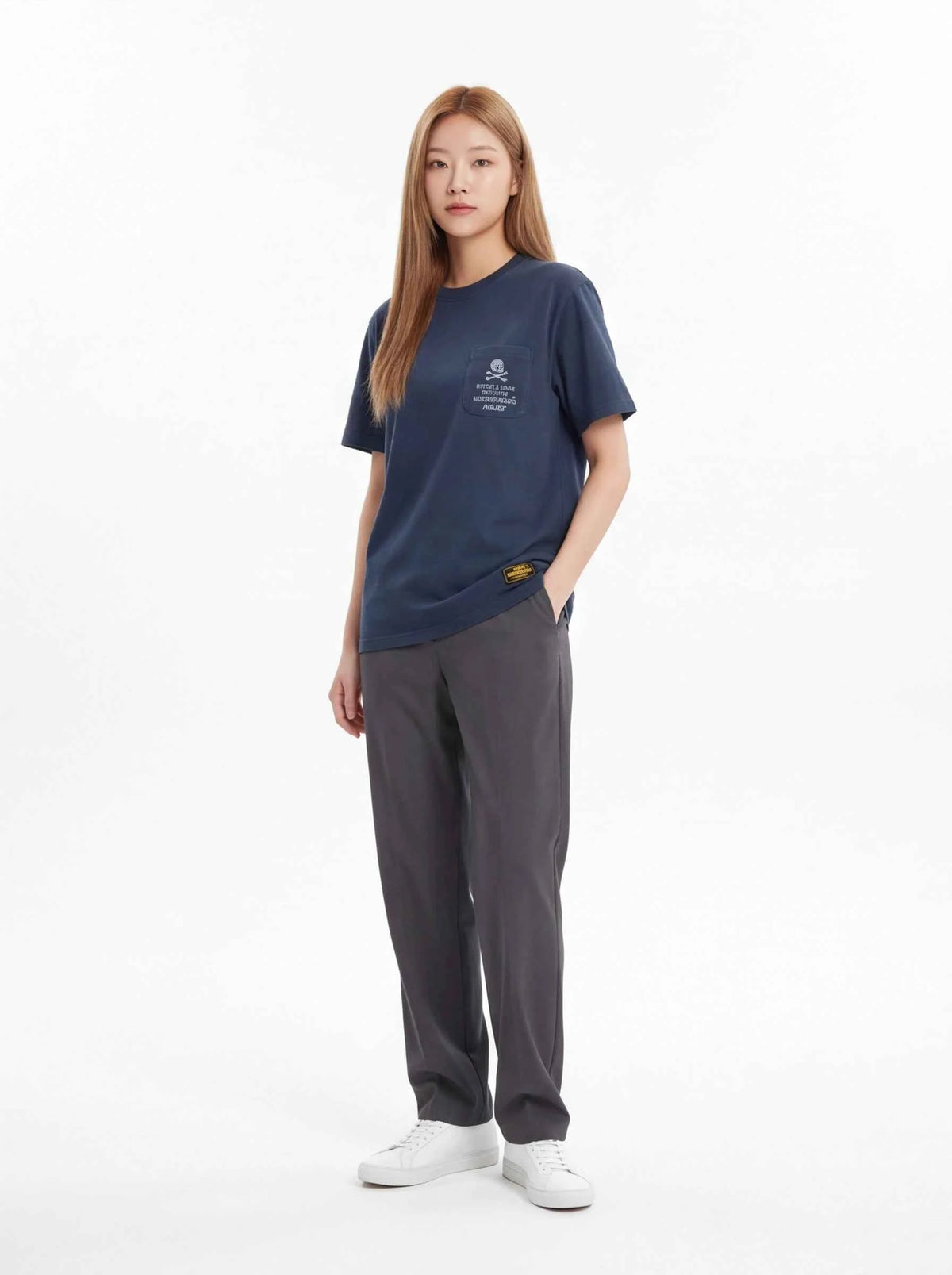 PALACE xOver NEIGHBORHOOD - Pocket Tee (深藍色)