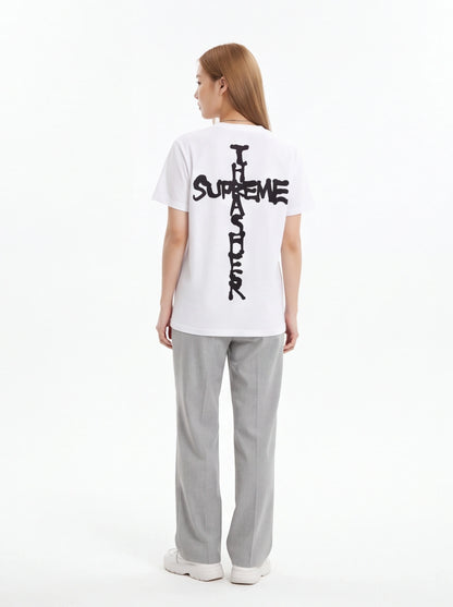 Supreme xOver THRASHER - Cross Tee (白色)
