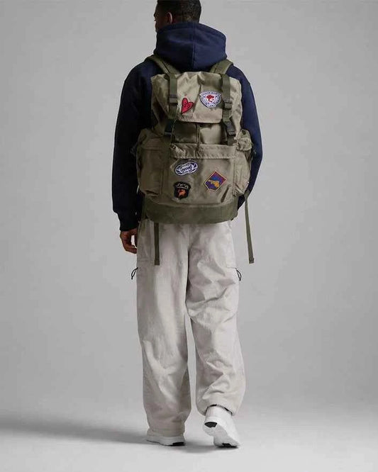HUMAN MADE xOver Dry Alls - 布章軍事風 背包
