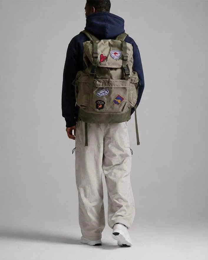 HUMAN MADE xOver Dry Alls - 布章軍事風 背包
