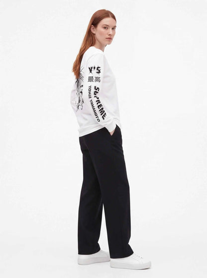 Supreme xOver 山本耀司 - Y' S L/S 長袖Tee (白色)