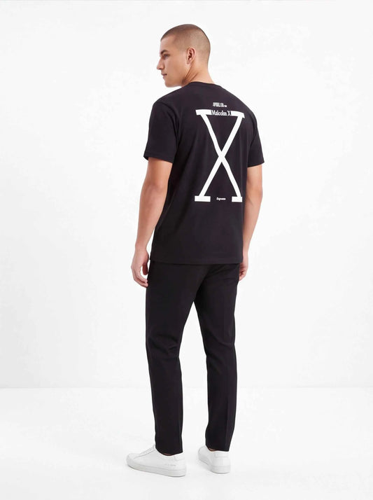 Supreme xOver 40 Acres - Malcolm X Tee (黑色)