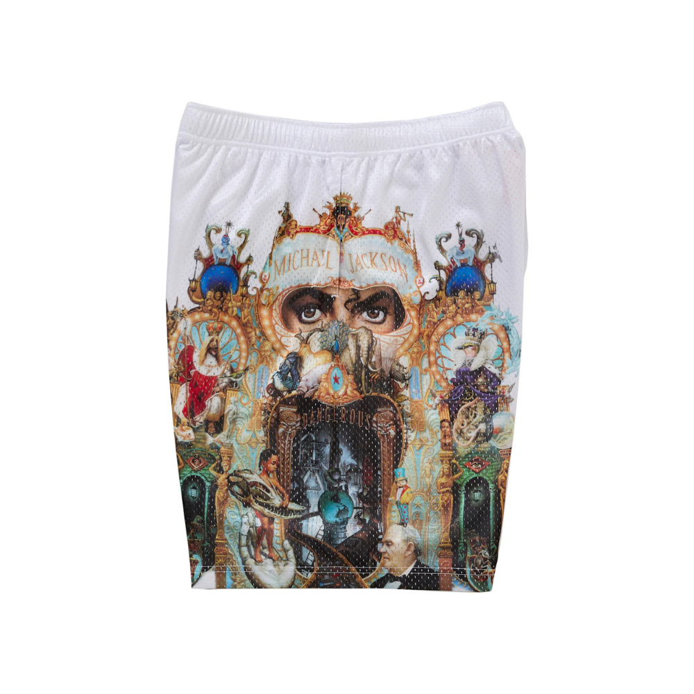 Supreme xOver Michael Jackson - Dangerous 網格短褲 (白色)