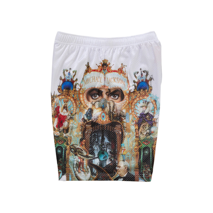 Supreme xOver Michael Jackson - Dangerous 網格短褲 (白色)