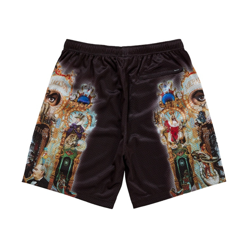 Supreme xOver Michael Jackson - Dangerous 網格短褲 (黑色)
