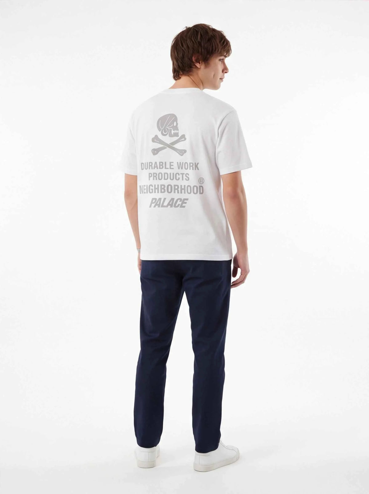 PALACE xOver NEIGHBORHOOD - Pocket Tee (白色)