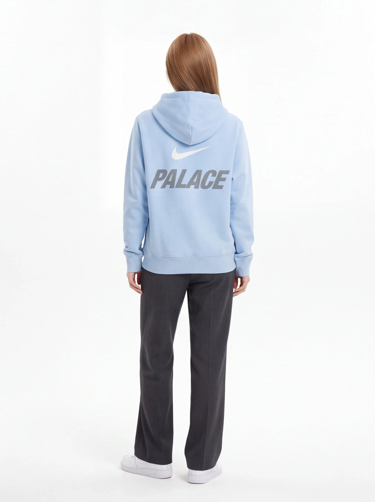 PALACE xOver Nike - Font Swoosh Hood 連帽衣 (藍色)