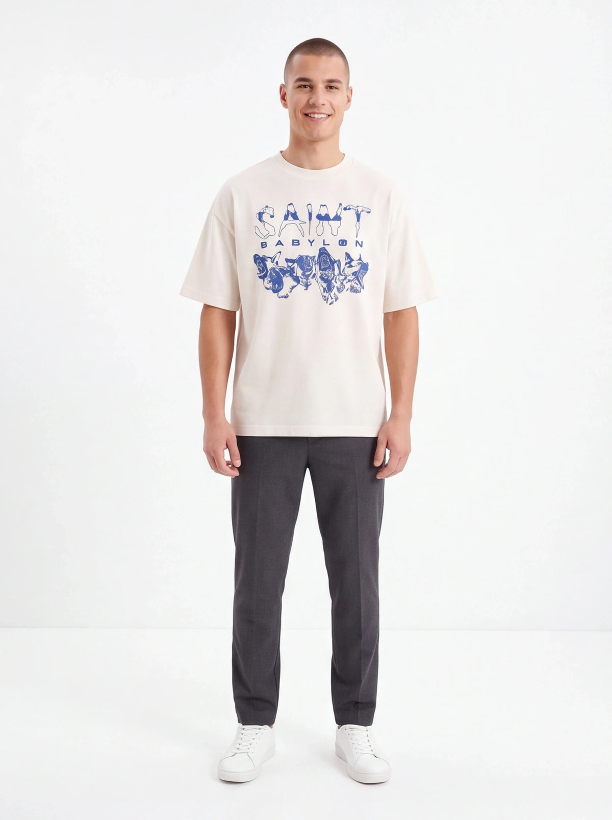 Saint Mxxxxxx xOver BABYLON LA - 德牧 Tee