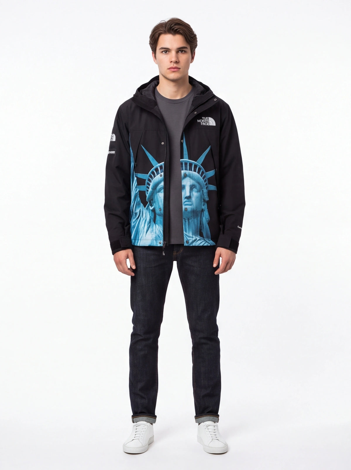 Supreme xOver The North Face - 自由女神 防風外套