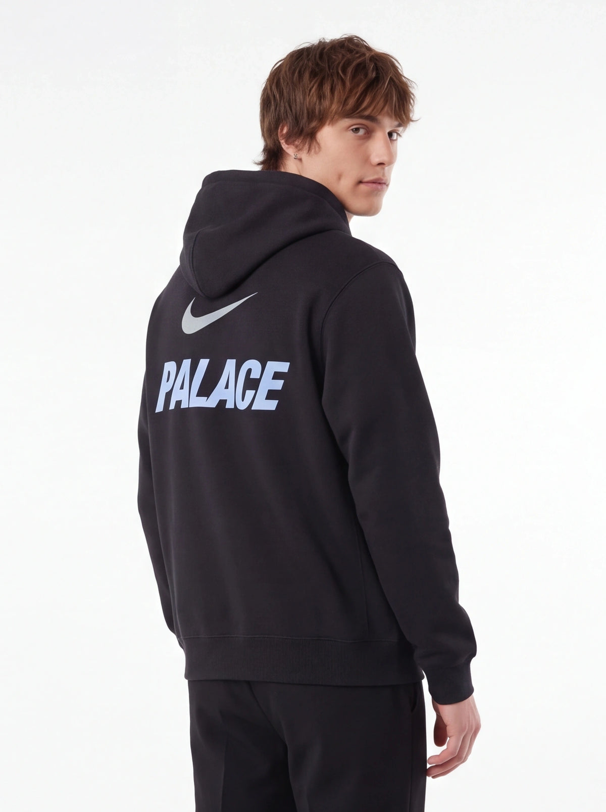 PALACE xOver Nike - Font Swoosh Hood 連帽衣 (黑色)