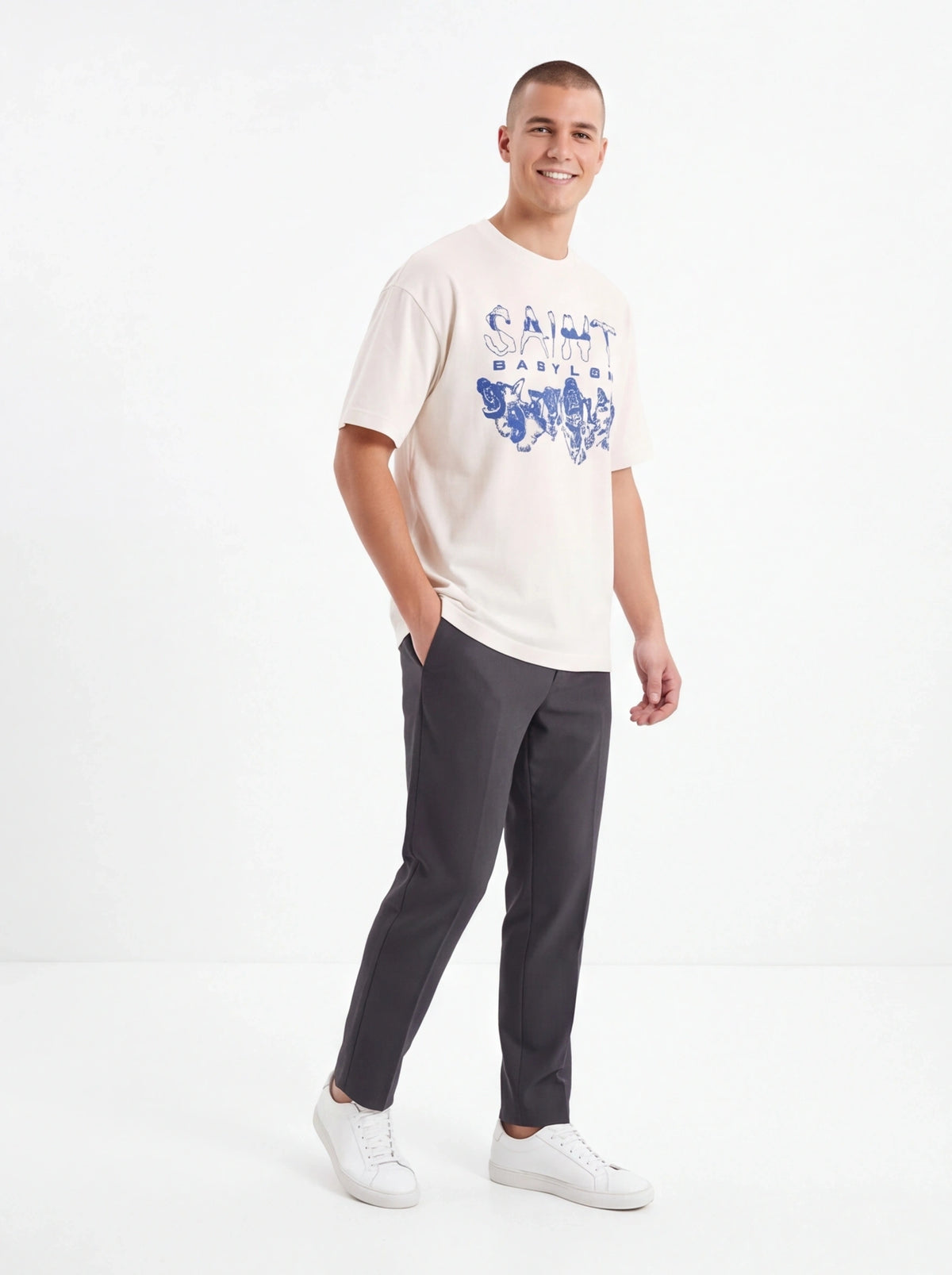 Saint Mxxxxxx xOver BABYLON LA - 德牧 Tee