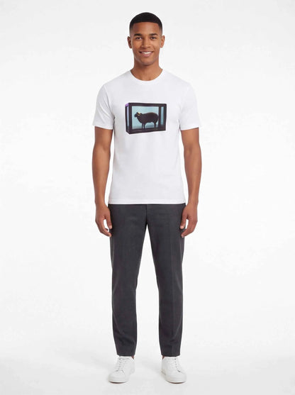 Supreme xOver Damien Hirst  - Black Sheep Tee (白色)