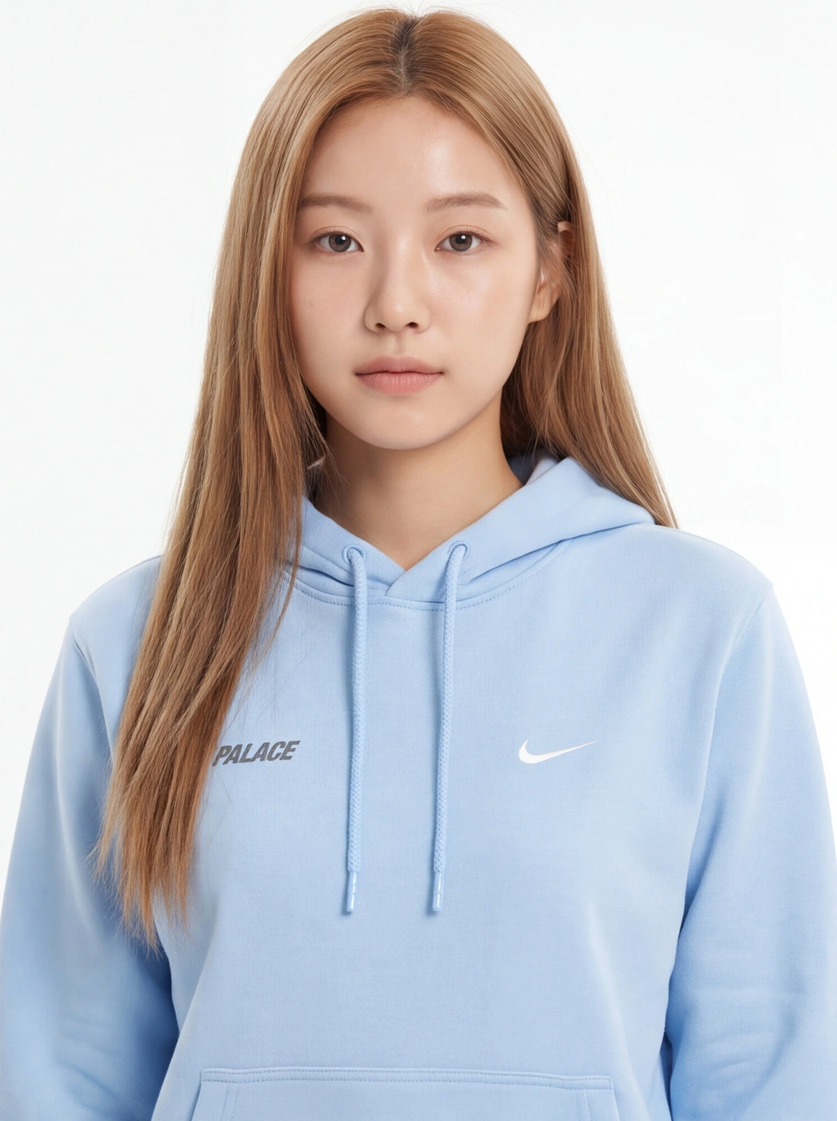 PALACE xOver Nike - Font Swoosh Hood 連帽衣 (藍色)