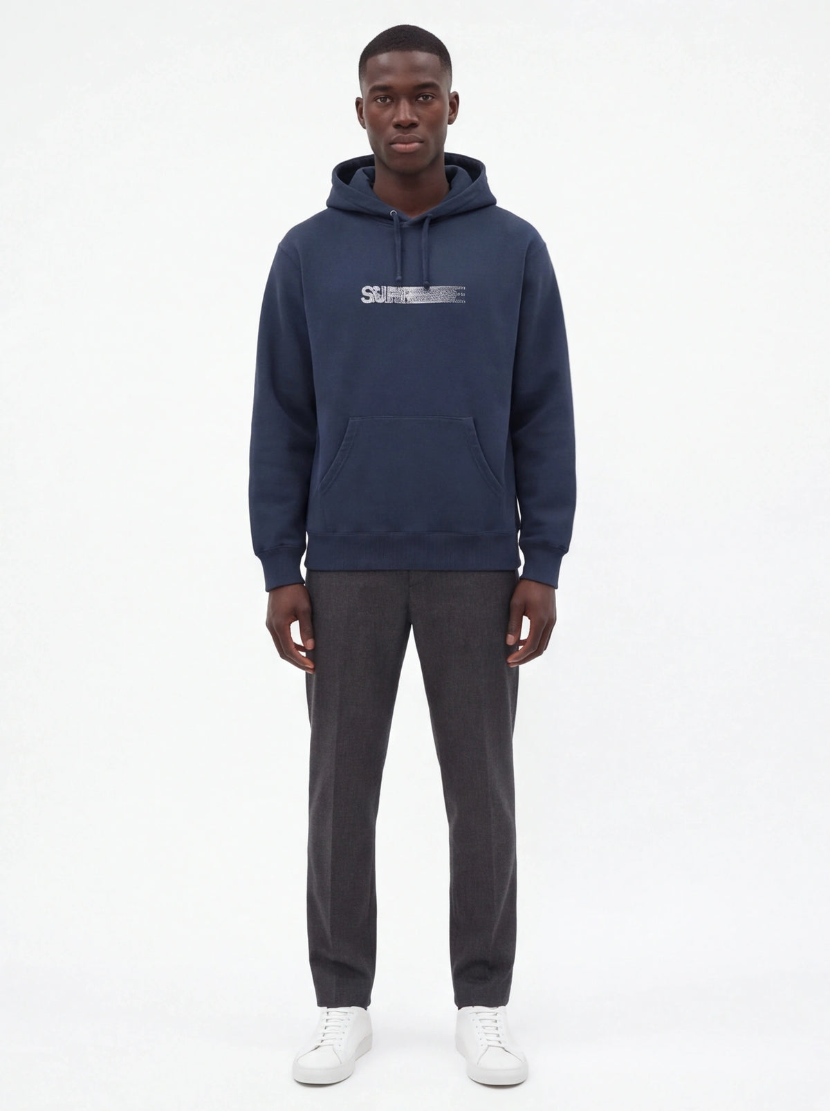 Supreme xOver Swarovski - motion-logo 連帽衣 (藍色)