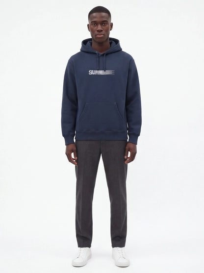 Supreme xOver Swarovski - motion-logo 連帽衣 (藍色)