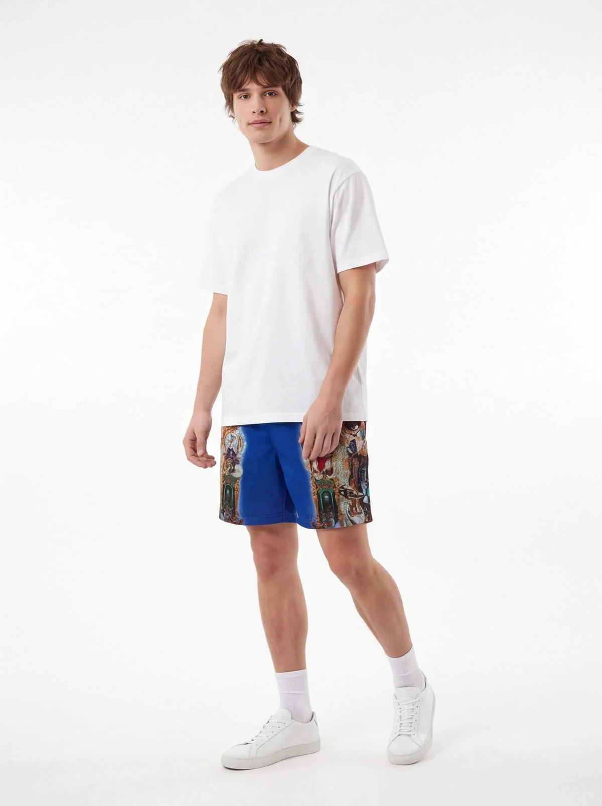 Supreme xOver Michael Jackson - Dangerous 網格短褲 (藍色)