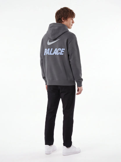 PALACE xOver Nike - Font Swoosh Hood 連帽衣 (深灰色)