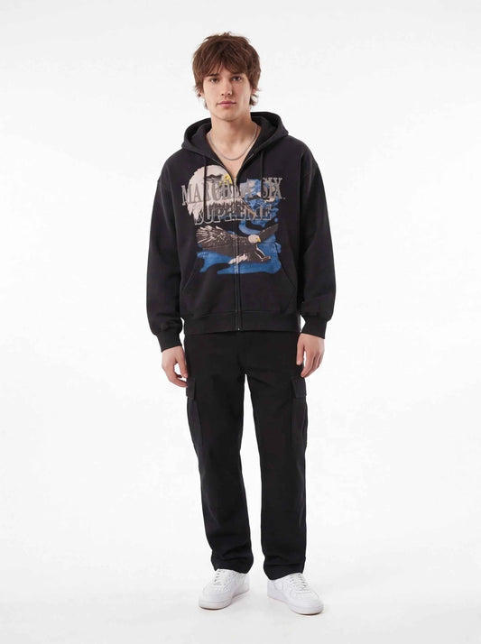 Supreme xOver MM6 Maison Margiela - 老鷹拉鍊連帽外套