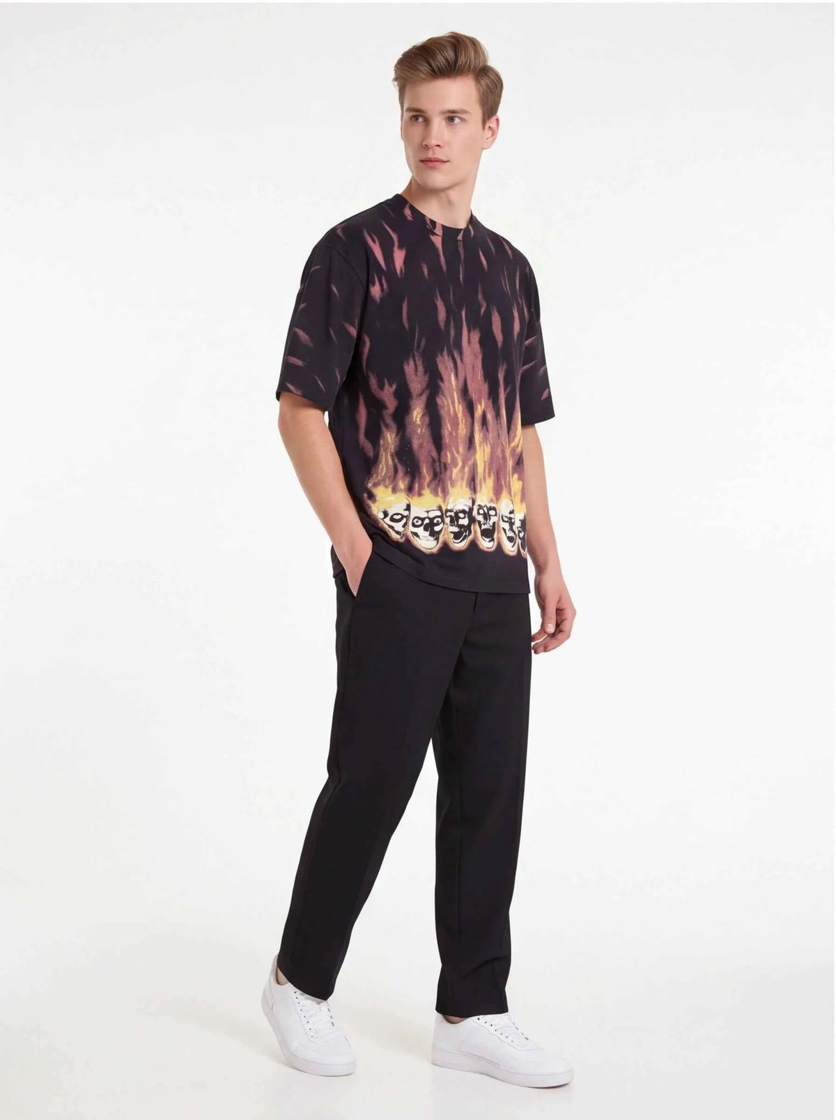 Supreme xOver MM6 Maison Margiela - 火焰Tee
