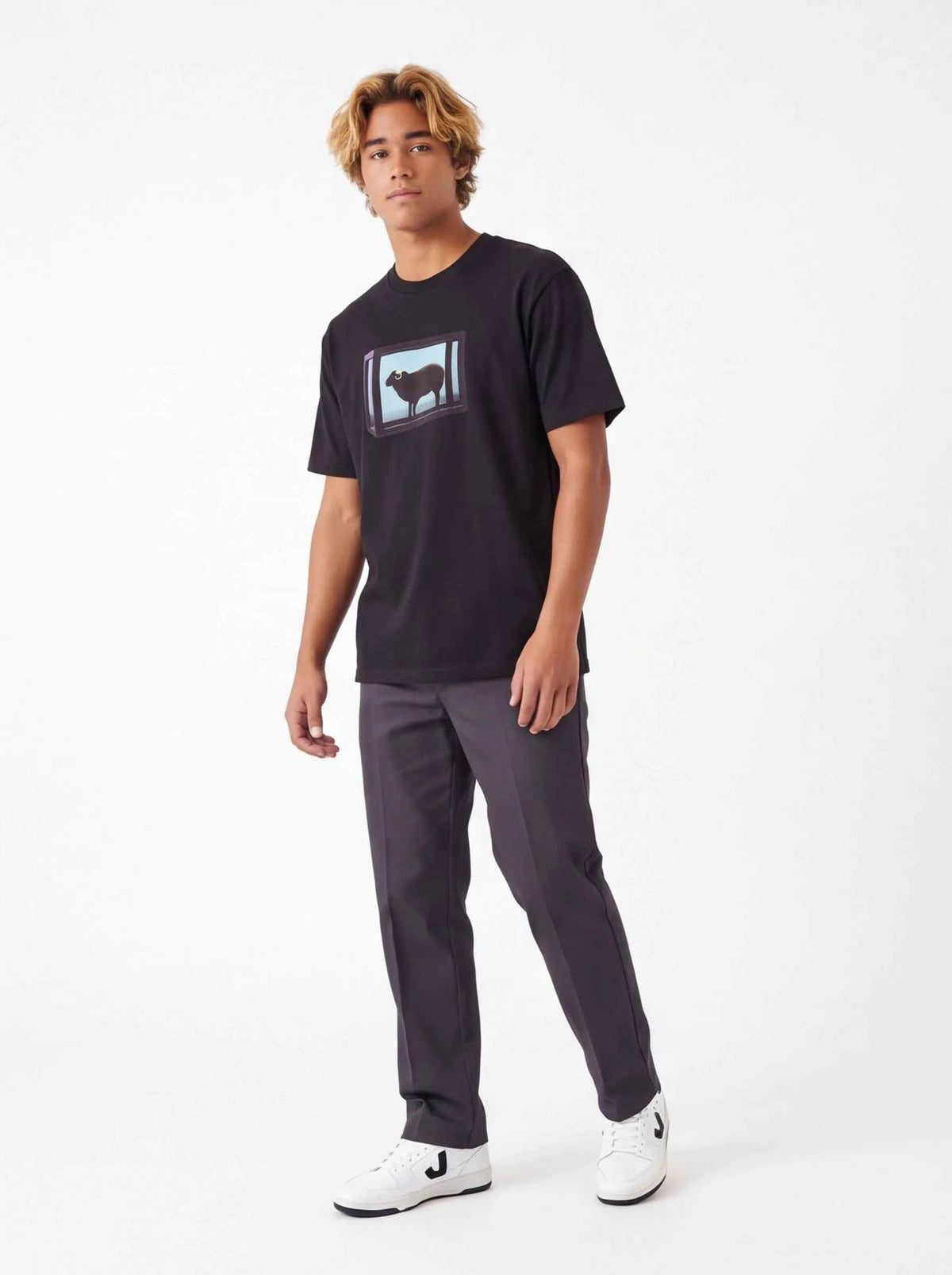 Supreme xOver Damien Hirst  - Black Sheep Tee (黑色)