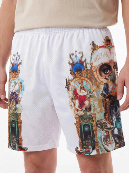 Supreme xOver Michael Jackson - Dangerous 網格短褲 (白色)