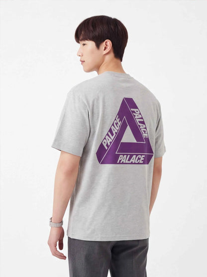 The North Face xOver PALACE - 紫標聯乘Tee (灰色)