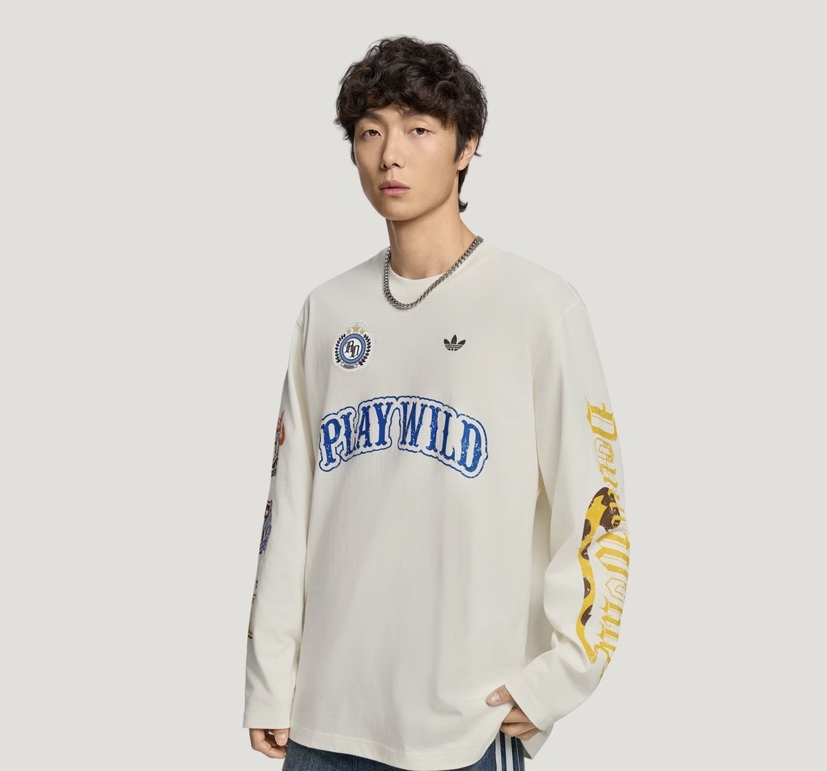 adidas xOver 迪士尼 - 動物方城市 長袖Tee (白色)