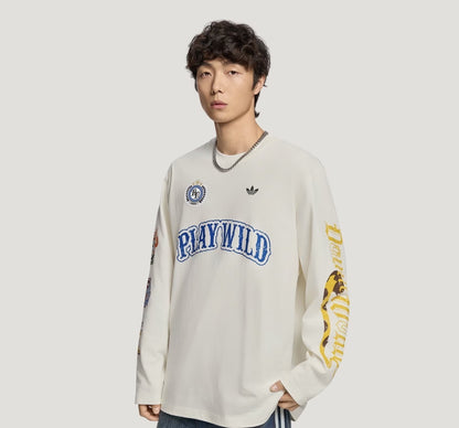 adidas xOver 迪士尼 - 動物方城市 長袖Tee (白色)