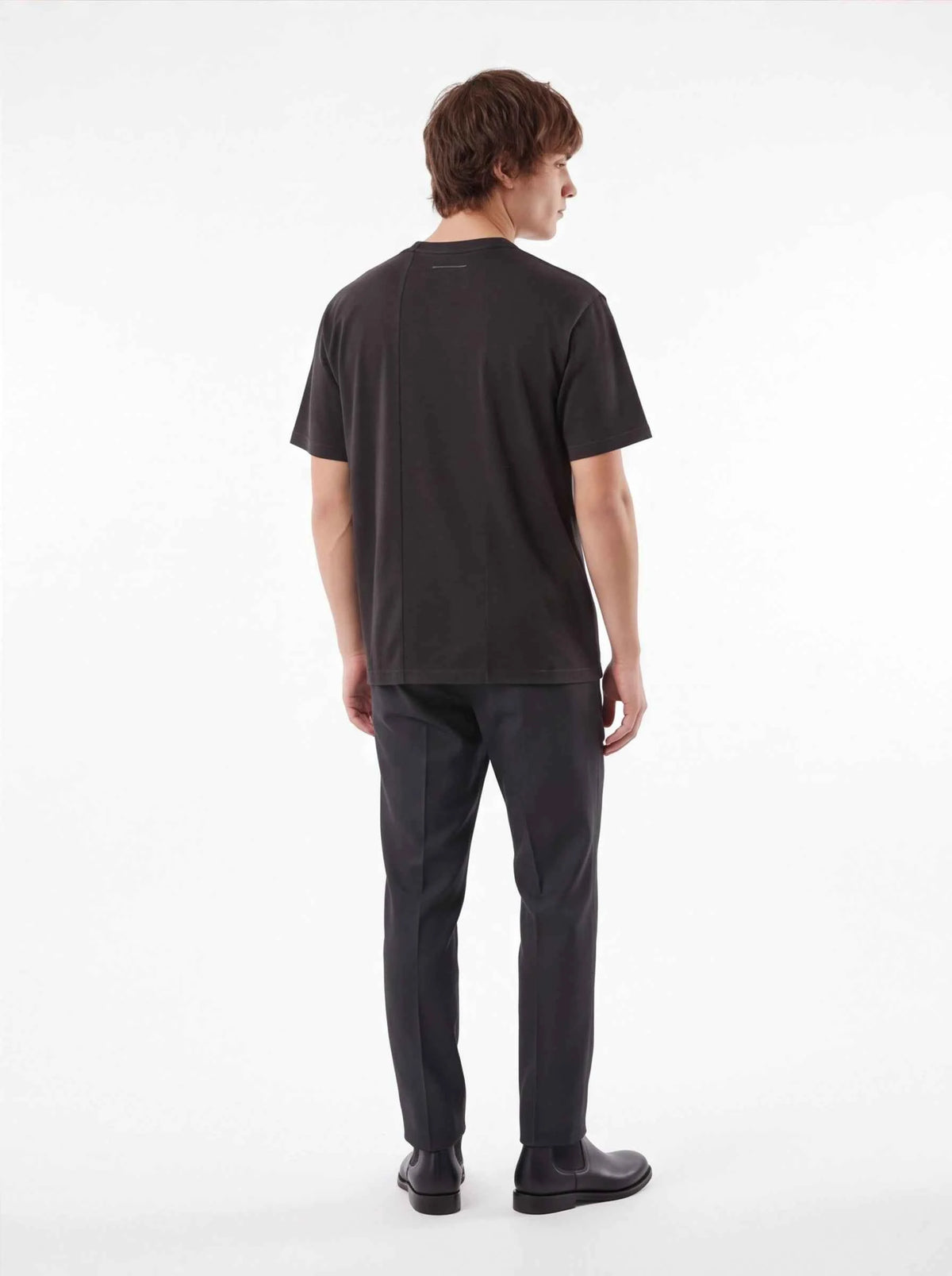 Supreme xOver MM6 Maison Margiela - SPLIT GRAPHIC TOP Tee (黑色)