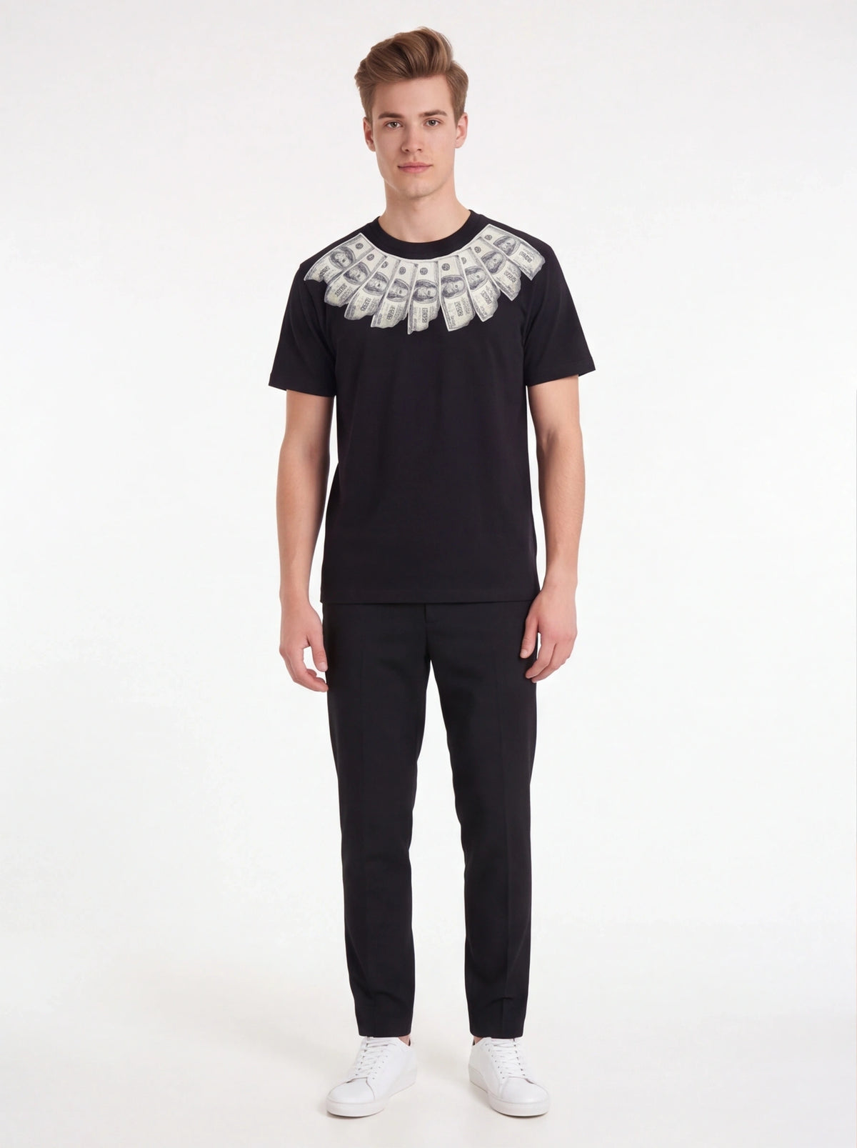 Supreme xOver MM6 Maison Margiela - Money S/S Tee (黑色)