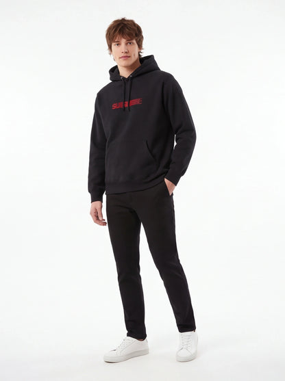 Supreme xOver Swarovski - motion-logo 連帽衣 (黑色)
