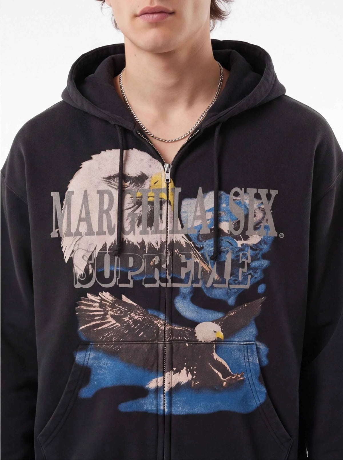 Supreme xOver MM6 Maison Margiela - 老鷹拉鍊連帽外套