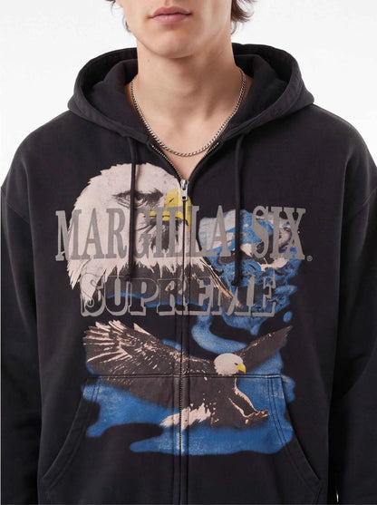 Supreme xOver MM6 Maison Margiela - 老鷹拉鍊連帽外套