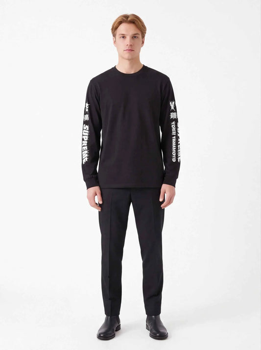 Supreme xOver 山本耀司 - Y' S L/S 長袖Tee (黑色)