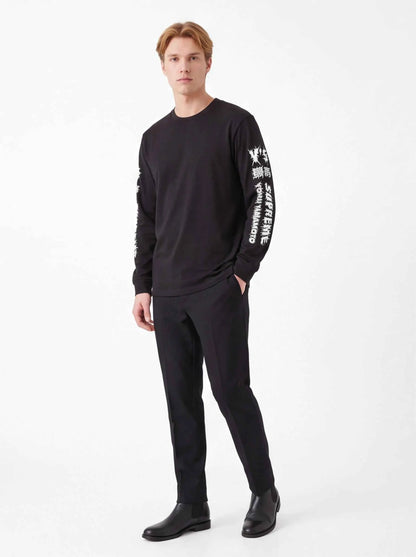 Supreme xOver 山本耀司 - Y' S L/S 長袖Tee (黑色)