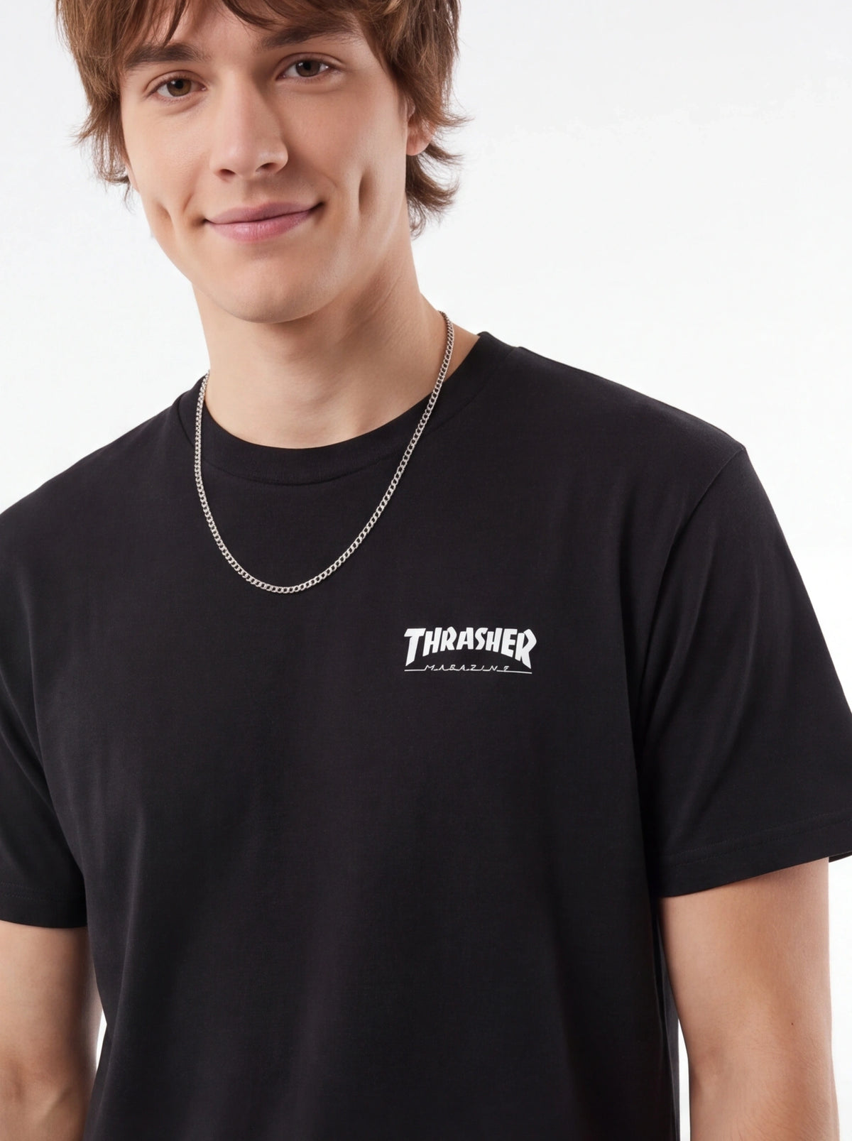 Supreme xOver THRASHER - Cross Tee (黑色)