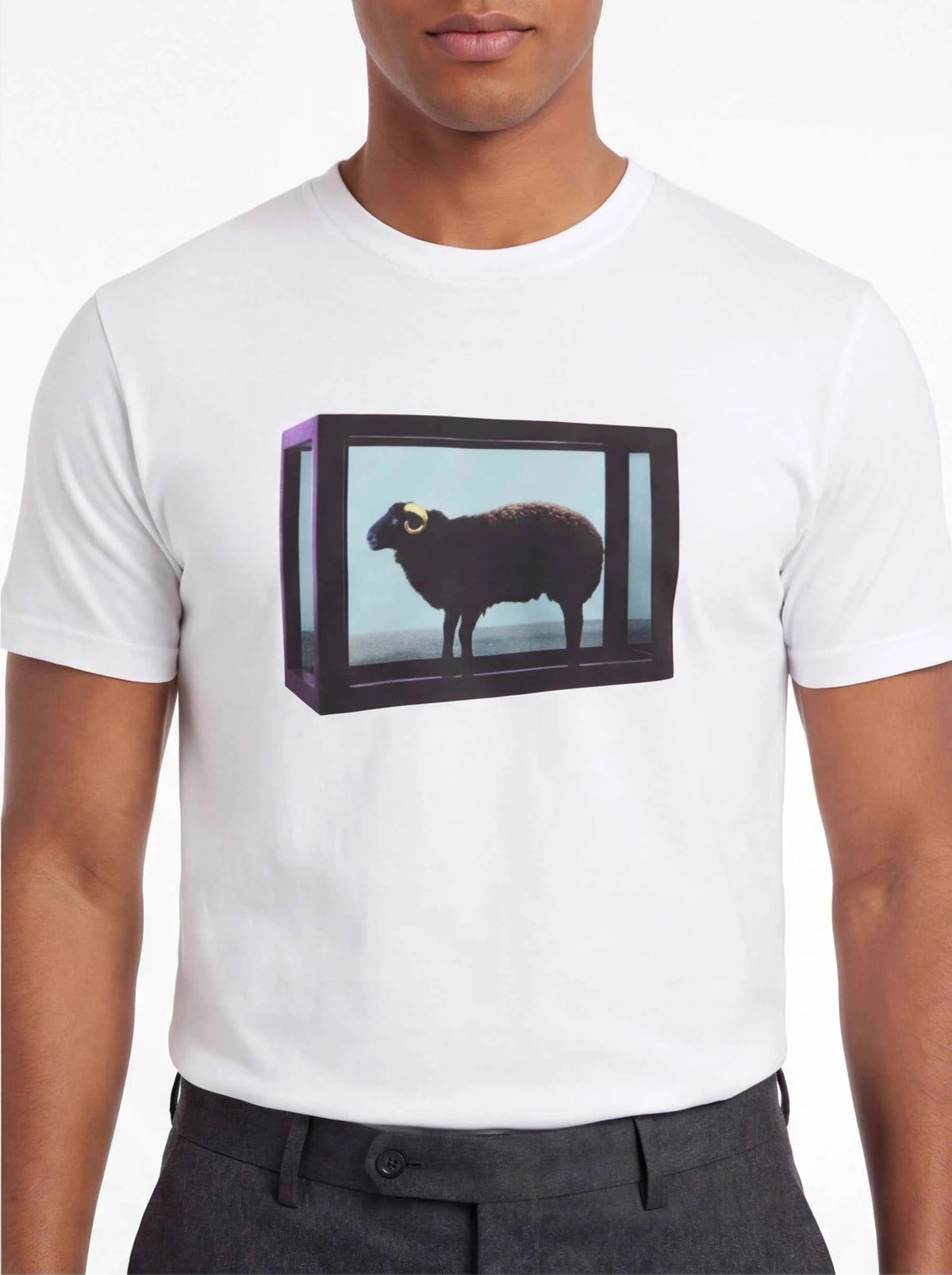 Supreme xOver Damien Hirst  - Black Sheep Tee (白色)