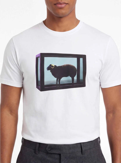 Supreme xOver Damien Hirst  - Black Sheep Tee (白色)
