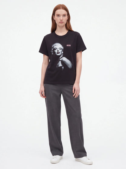 Kith xOver Marilyn Monroe - 魅惑桑椹色 短袖Tee
