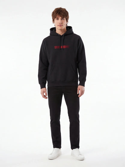 Supreme xOver Swarovski - motion-logo 連帽衣 (黑色)