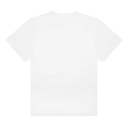 xOver Stussy x Denim Tears 聯名白色短袖 T-Shirt，背面簡約純白設計