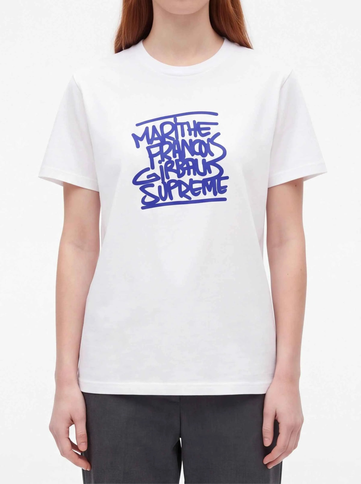 Supreme xOver Marithé + François Girbaud  - 塗鴉 logo Tee (白色)