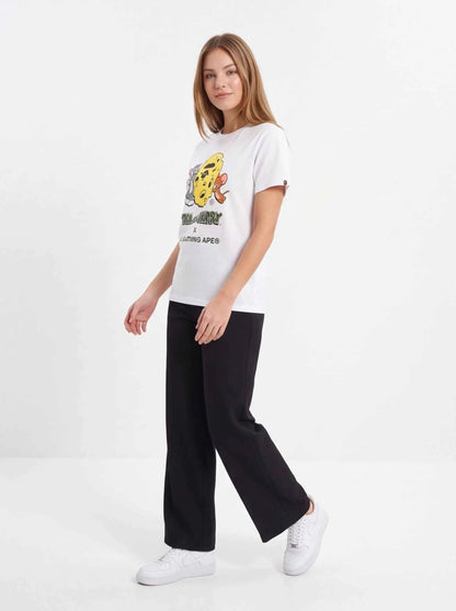 BAPE xOver 湯姆與傑利- 起司APE HEAD Tee (白色)